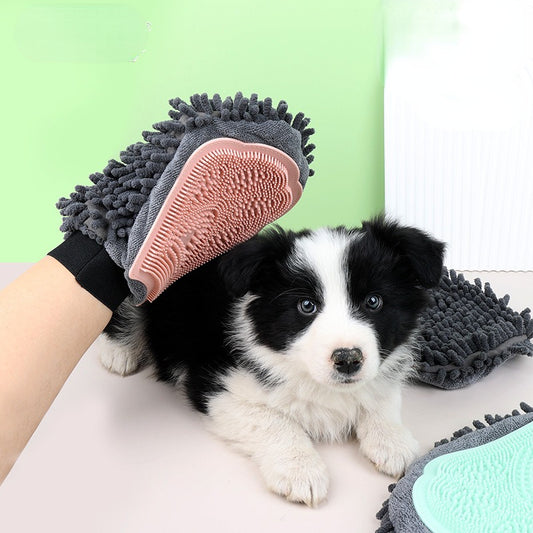 2 In 1 Dog Bathing Glove